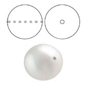 Preciosa igazgyöngy utánzatok 12mm-es - CRYSTAL WHITE PEARL 